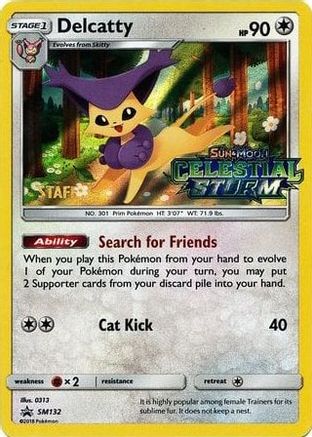 Delcatty - SM132 (Prerelease) [Staff] (SM132) [SM Promos] Holofoil - Deck Out Gaming