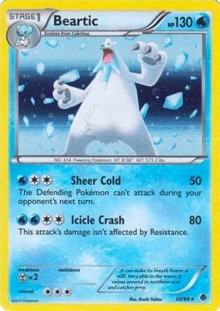 Beartic - 30/98 (Cracked Ice Holo) (30) [Blister Exclusives] Holofoil - Deck Out Gaming