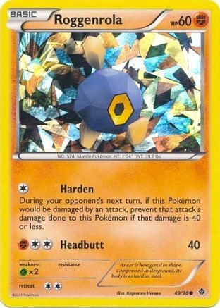Roggenrola - 49/98 (Cracked Ice Holo) (49) [Blister Exclusives] Holofoil - Deck Out Gaming
