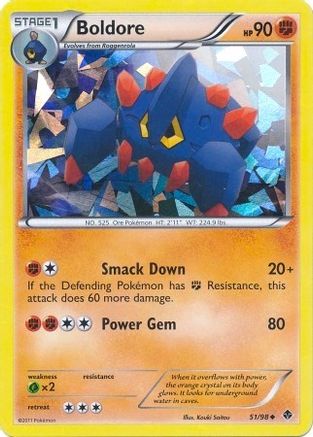 Boldore - 51/98 (Cracked Ice Holo) (51) [Blister Exclusives] Holofoil - Deck Out Gaming