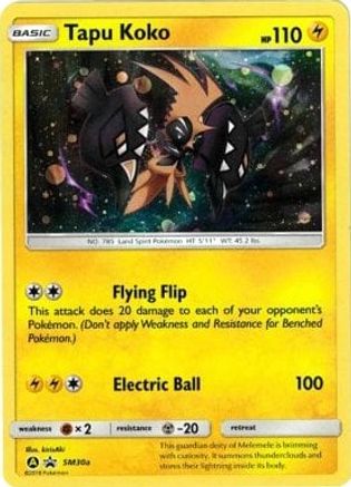 Tapu Koko - SM30a (SM30a) [Alternate Art Promos] Holofoil - Deck Out Gaming