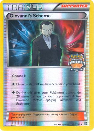 Giovanni's Scheme - 138/162 (Regional Championships) (138) [League & Championship Cards] Reverse Holofoil - Deck Out Gaming