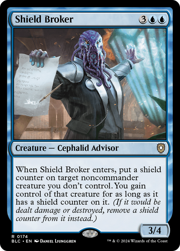 Shield Broker (174) [Bloomburrow Commander] - Deck Out Gaming