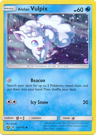 Alolan Vulpix - 21a/145 (21a) [Alternate Art Promos] Holofoil - Deck Out Gaming