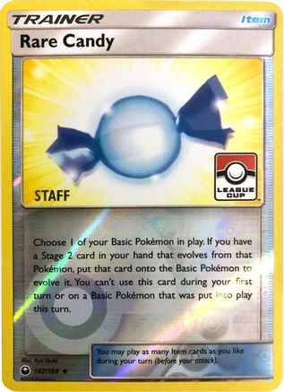 Rare Candy - 142/168 (League Cup) [Staff] (142) [League & Championship Cards] Reverse Holofoil - Deck Out Gaming