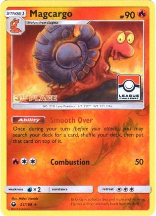 Magcargo - 24/168 (Pokemon League) [3rd Place] (24) [League & Championship Cards] Reverse Holofoil - Deck Out Gaming
