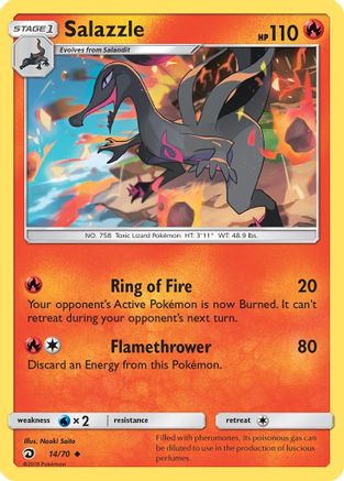 Salazzle (14) [Dragon Majesty] Reverse Holofoil - Deck Out Gaming