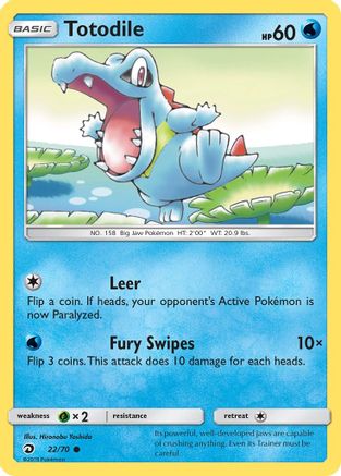 Totodile (22) [Dragon Majesty] Reverse Holofoil - Deck Out Gaming