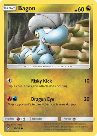 Bagon (42) [Dragon Majesty] Reverse Holofoil - Deck Out Gaming