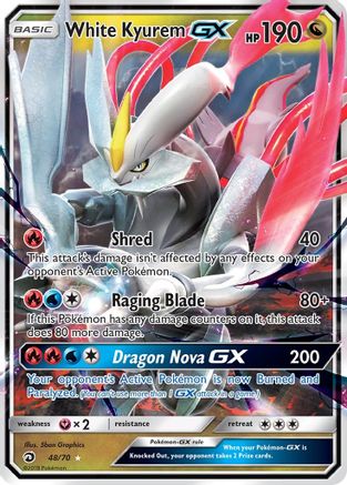 White Kyurem GX (48) [Dragon Majesty] Holofoil - Deck Out Gaming