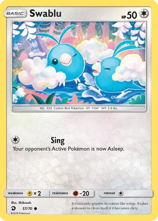 Swablu (57) (57) [Dragon Majesty] Reverse Holofoil - Deck Out Gaming