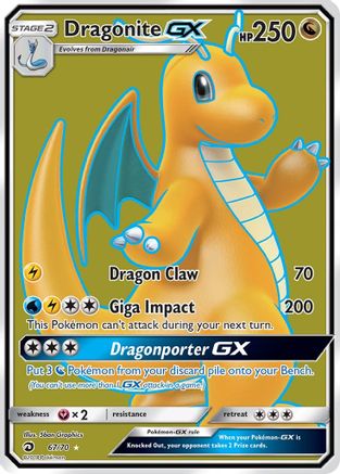 Dragonite GX (Full Art) (67) [Dragon Majesty] Holofoil - Deck Out Gaming