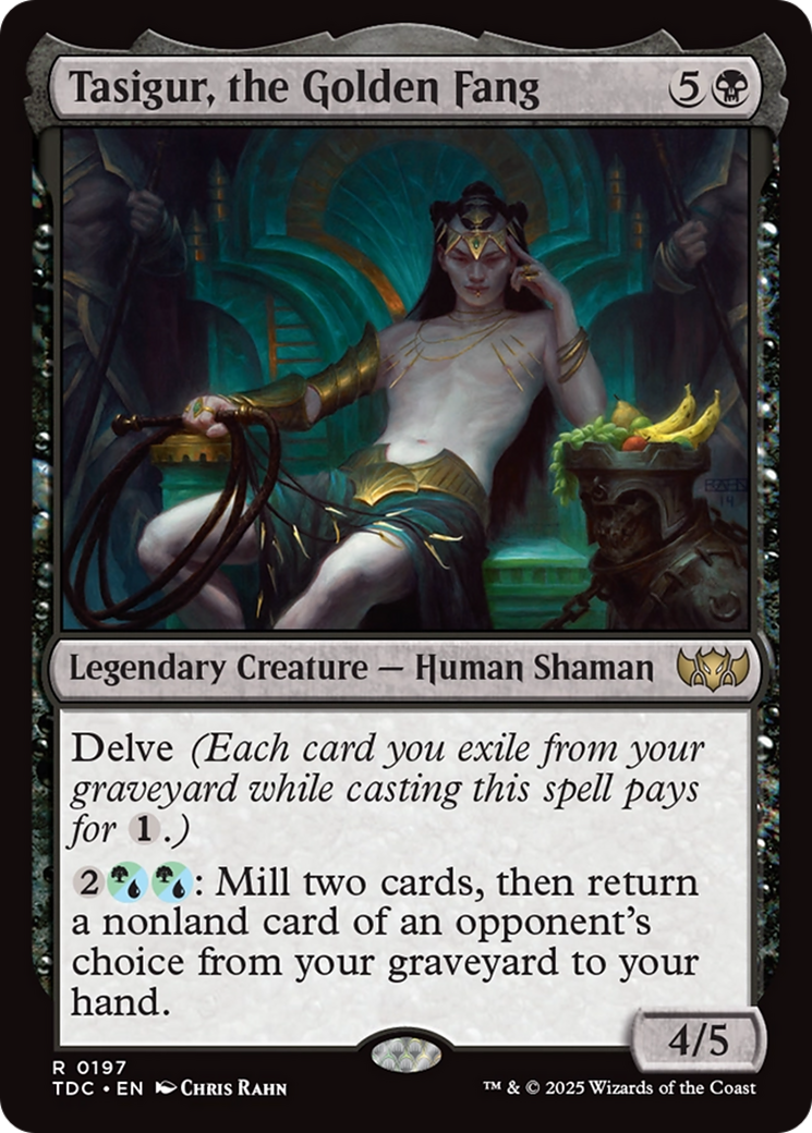 Tasigur, the Golden Fang (197) [Commander: Tarkir: Dragonstorm] - Deck Out Gaming