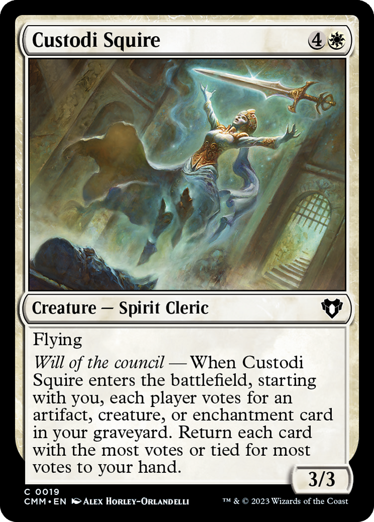 Custodi Squire (19) [Commander Masters] - Deck Out Gaming