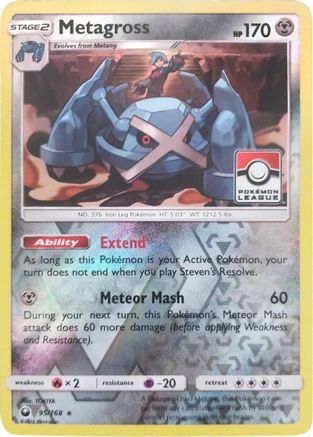 Metagross - 95/168 (Pokemon League) (95) [League & Championship Cards] Reverse Holofoil - Deck Out Gaming