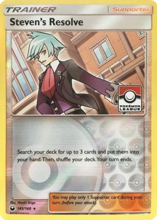 Steven's Resolve - 145/168 (Pokemon League) (145) [League & Championship Cards] Reverse Holofoil - Deck Out Gaming
