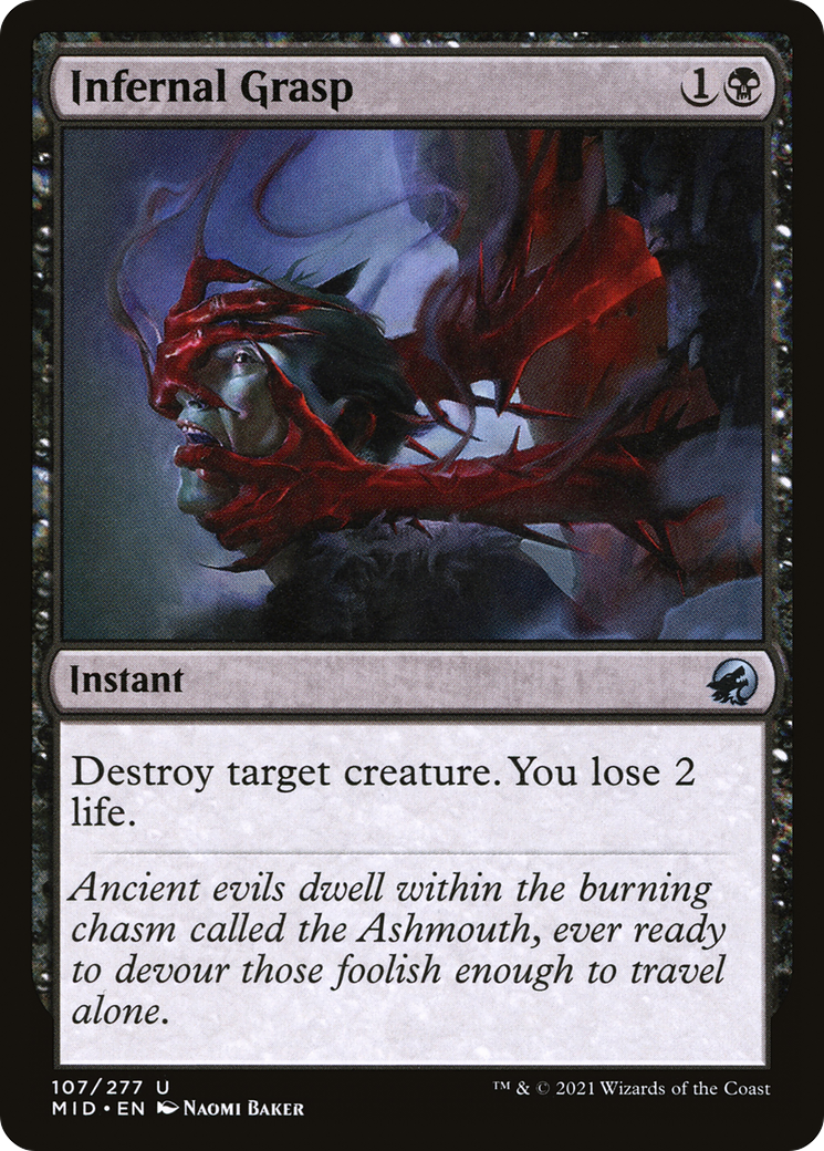 Infernal Grasp (107) [Innistrad: Midnight Hunt] foil - Deck Out Gaming
