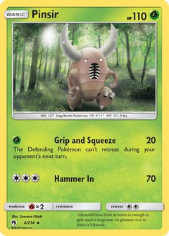 Pinsir (4) [SM - Lost Thunder] Reverse Holofoil - Deck Out Gaming