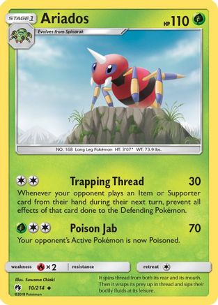 Ariados (10) [SM - Lost Thunder] Reverse Holofoil - Deck Out Gaming