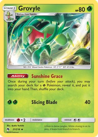 Grovyle (21) [SM - Lost Thunder] Reverse Holofoil - Deck Out Gaming