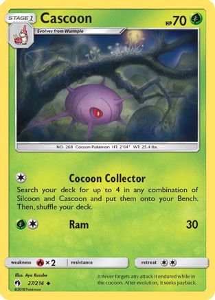 Cascoon (27) [SM - Lost Thunder] Reverse Holofoil - Deck Out Gaming
