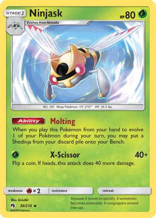 Ninjask (30) [SM - Lost Thunder] Reverse Holofoil - Deck Out Gaming