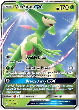Virizion GX (34) [SM - Lost Thunder] Holofoil - Deck Out Gaming