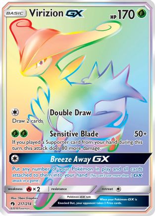 Virizion GX (Secret) (217) [SM - Lost Thunder] Holofoil - Deck Out Gaming