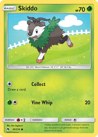 Skiddo (35) [SM - Lost Thunder] Reverse Holofoil - Deck Out Gaming