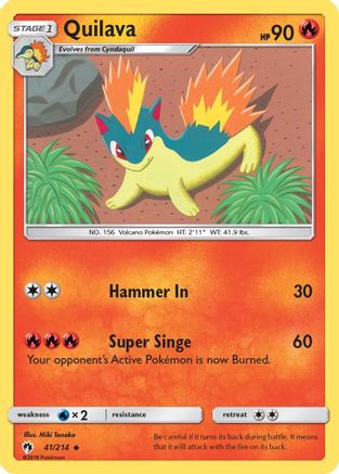 Quilava (41) [SM - Lost Thunder] Reverse Holofoil - Deck Out Gaming