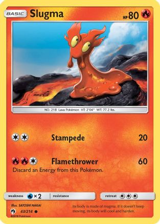 Slugma (43) [SM - Lost Thunder] Reverse Holofoil - Deck Out Gaming