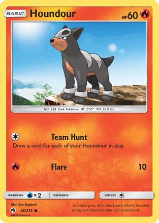 Houndour (45) [SM - Lost Thunder] - Deck Out Gaming