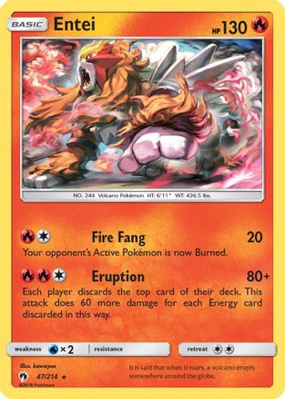 Entei (47) [SM - Lost Thunder] Reverse Holofoil - Deck Out Gaming