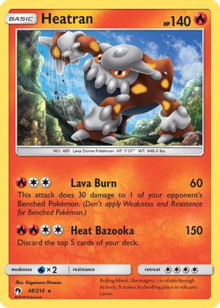 Heatran (48) [SM - Lost Thunder] Holofoil - Deck Out Gaming
