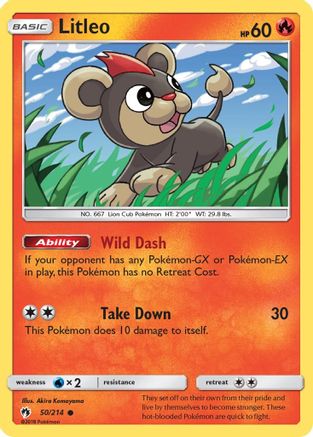 Litleo (50) [SM - Lost Thunder] Reverse Holofoil - Deck Out Gaming