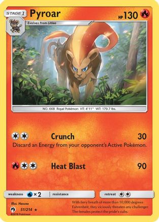 Pyroar (51) [SM - Lost Thunder] Reverse Holofoil - Deck Out Gaming