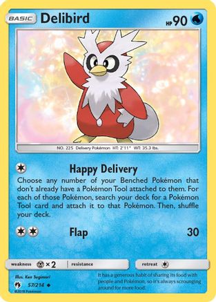 Delibird (57) [SM - Lost Thunder] Reverse Holofoil - Deck Out Gaming