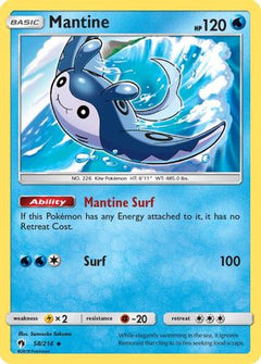 Mantine (58) [SM - Lost Thunder] Reverse Holofoil - Deck Out Gaming