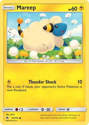 Mareep (76) (76) [SM - Lost Thunder] Reverse Holofoil - Deck Out Gaming