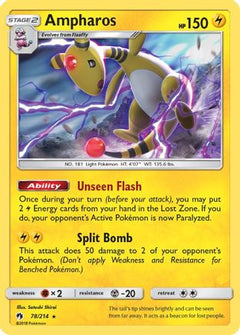 Ampharos (78) [SM - Lost Thunder] Holofoil - Deck Out Gaming