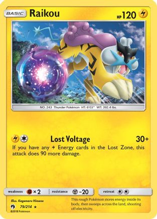 Raikou (79) [SM - Lost Thunder] Reverse Holofoil - Deck Out Gaming