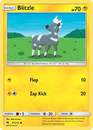 Blitzle (81) [SM - Lost Thunder] Reverse Holofoil - Deck Out Gaming