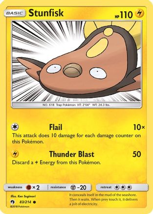 Stunfisk (83) [SM - Lost Thunder] Reverse Holofoil - Deck Out Gaming