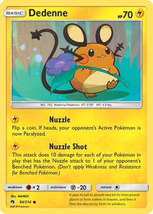 Dedenne (84) (84) [SM - Lost Thunder] Reverse Holofoil - Deck Out Gaming