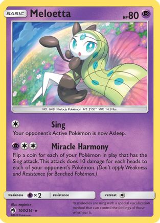 Meloetta (104) [SM - Lost Thunder] Reverse Holofoil - Deck Out Gaming