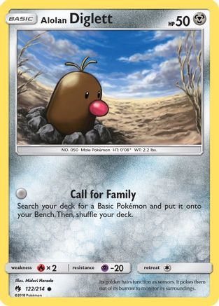 Alolan Diglett (122) [SM - Lost Thunder] Reverse Holofoil - Deck Out Gaming