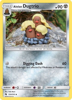 Alolan Dugtrio (123) [SM - Lost Thunder] Reverse Holofoil - Deck Out Gaming