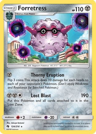 Forretress (124) [SM - Lost Thunder] Reverse Holofoil - Deck Out Gaming