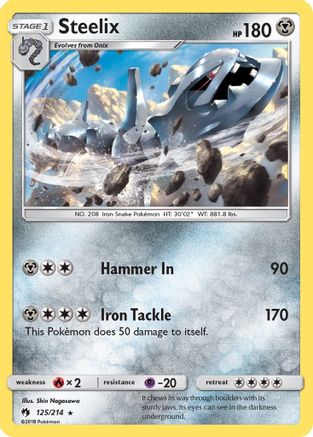 Steelix (125) [SM - Lost Thunder] Reverse Holofoil - Deck Out Gaming