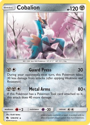 Cobalion (129) [SM - Lost Thunder] Reverse Holofoil - Deck Out Gaming